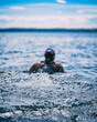swimmer in the water