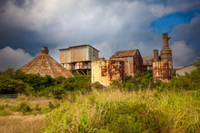 An Abandoned Sugar Mill In The Poipu Area On The South Shore Of The Island Of Kauai, Hawaii