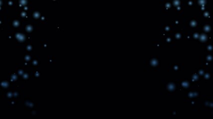 Wall Mural - 4k motion footage of blue fluttering particles with alpha channel.