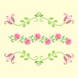 vector art embroidery floral ornament