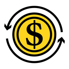 Sticker - Cash Back Coin Icon