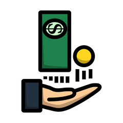 Poster - Cash Back To Hand Icon