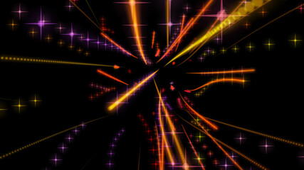 Wall Mural - abstract animation of space travel in the corridor of time at speed. intergalactic stellar travel. i