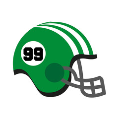 Wall Mural - Isolated american football helmet icon