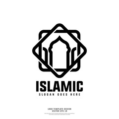 Wall Mural - Modern islamic logo design template concept