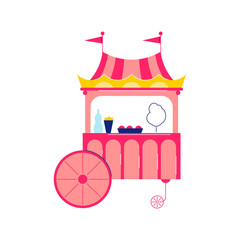 Wall Mural - Cotton Candy Stall Composition