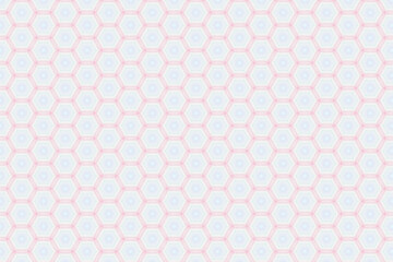 Wall Mural - Honeycomb Hexagon Pattern with Pink background.