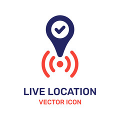 Live location tracking position icon