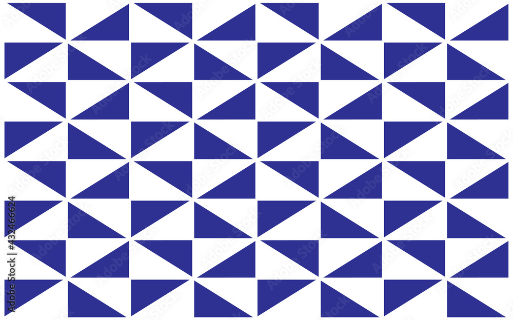 White pattern on blue background, abstract pattern design, modern contemporary style