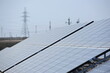 © Vladimir - Almaty, Kazakhstan - 03.11.2016 : Solar panels of different sizes are lined up in a row to collect energy.