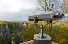 Binocular Viewer And Panorama Saxon Switzerland, Germany