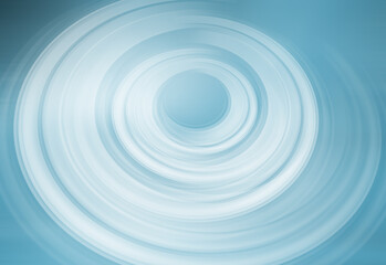 Wall Mural - 3D rendering of an abstract technology background, circular wave curve lines on blue background