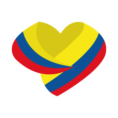 Canvas Print - Flag Colombia patriotism