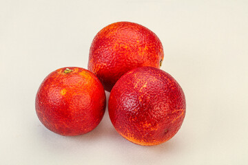 Red sweet orange over background