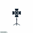 © andy - studio lamp icon vector