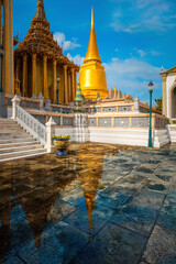 Wall Mural - Wat Phra Kaew is a sacred temple and it's a part of the Thai grand palace, the Temple that houses an ancient Emerald Buddha