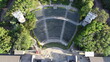Top down view of amphitheater