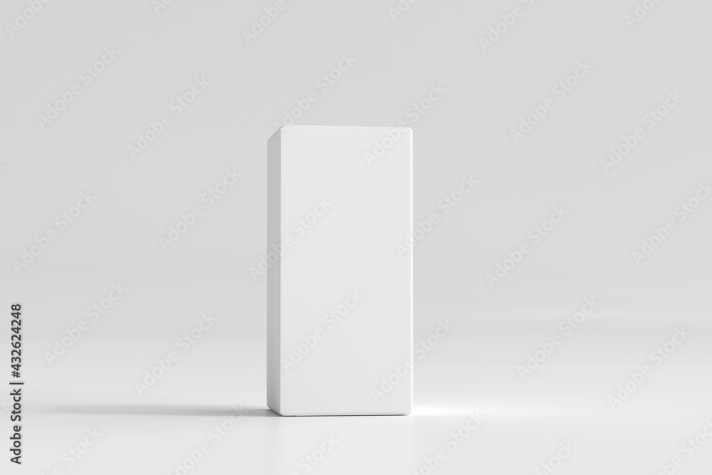 Isolated Product Packaging Box 3D Rendering Stock Illustration | Adobe ...
