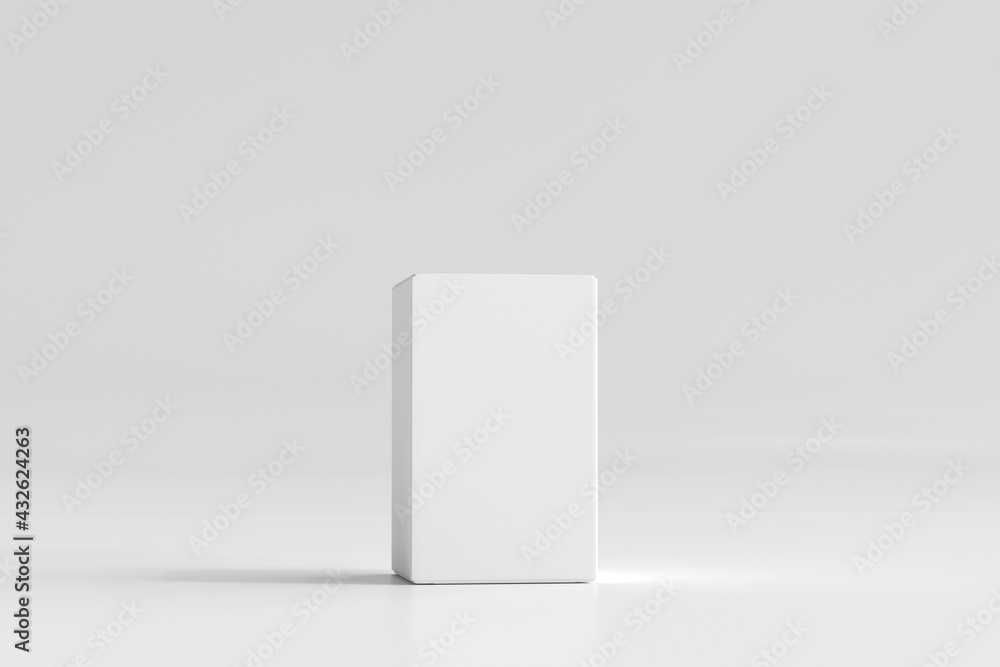 Isolated Product Packaging Box 3D Rendering Stock Illustration | Adobe ...
