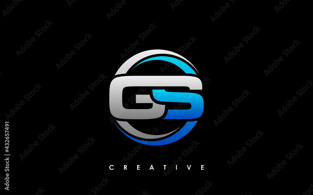 Gs Computer Logo Design Gs Logo Design Template
