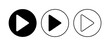 © AAVAA - Play Icon set. Play button vector icon