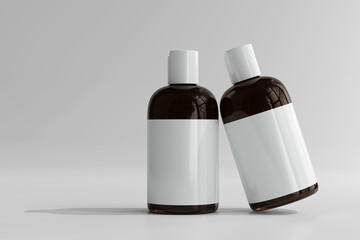 Poster - Isolated Cosmetic Bottle 3D Rendering