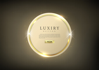 Button set web glossy luxury Gold