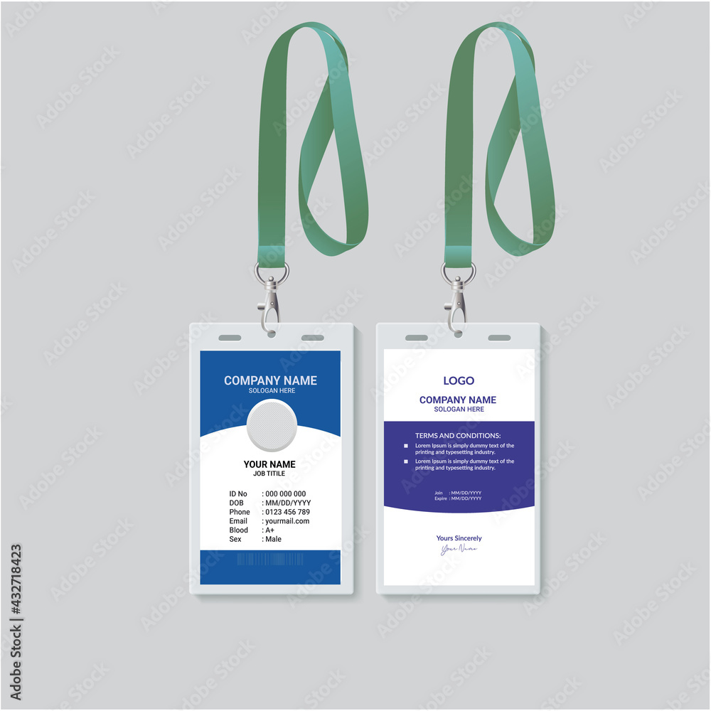 professional id card, student id card, official id card, business id ...
