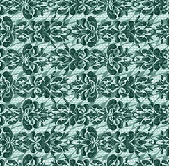 Naklejka na meble Classic pattern for luxury interior decoration and trendy print for fabrics. Texture processing of elements of the Baroque style. Symmetrical arabesques in a seamless background