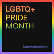Pride Month Square Banner Template for Social Media Post, Carousel, Cover Image. LGBTQ Pride Month Banner Vector with LGBT Flag Rainbow Gradient Background. 