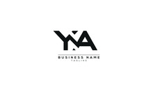YA Y AND A Abstract Initial Monogram Letter Alphabet Logo Design