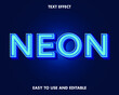 © cuong - blue neon text effect