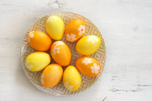 Yellow And Orange Easter Eggs