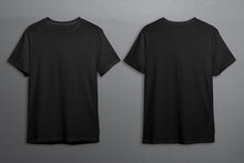 Black T-shirts With Copy Space