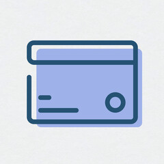 Sticker - Credit card financial outline icon