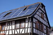 Fachwerkhaus mit Solaranlage