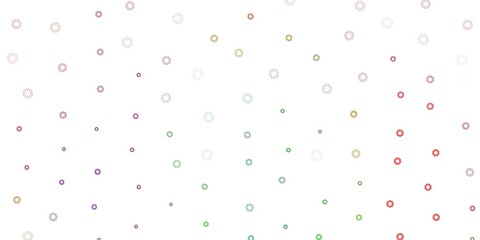 Light multicolor vector pattern with spheres.