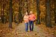 © aletia2011 - beautiful senior couple walking   in park