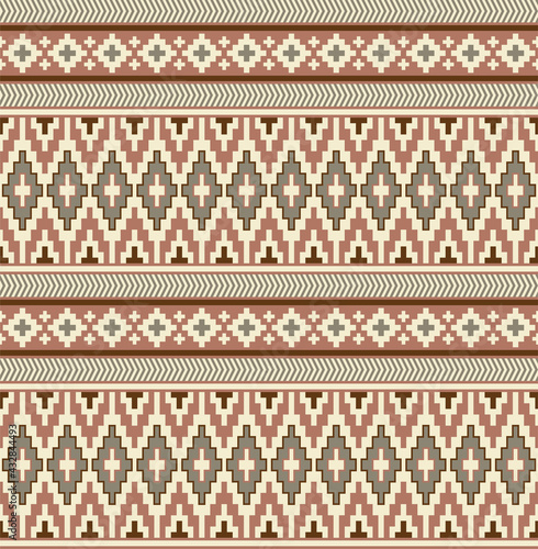 Dekoracja na wymiar  etniczny-wzor-geometryczny-styl-indian-amerykanskich
