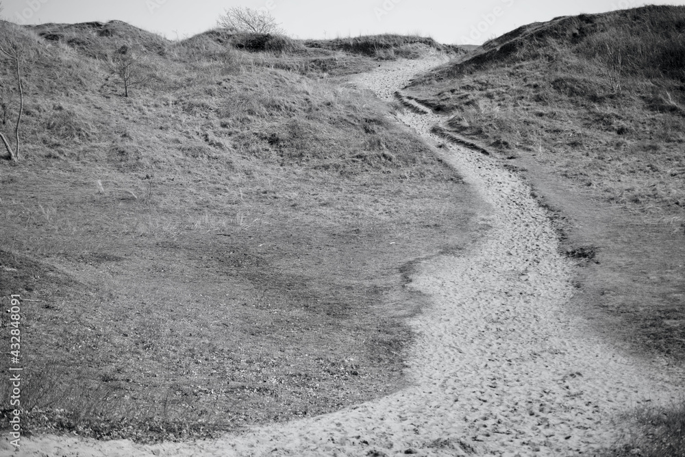 The sand dunes in Merthyr Mawr, Bridgend. A designated nature reserve ...