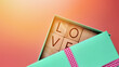 © fidaolga - A gift box with the word love inside. Give love to a loved one