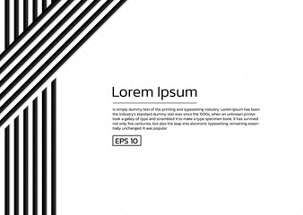Wall Mural - minimal white background black line pattern abstract style