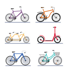 Poster - six bikes vehicles