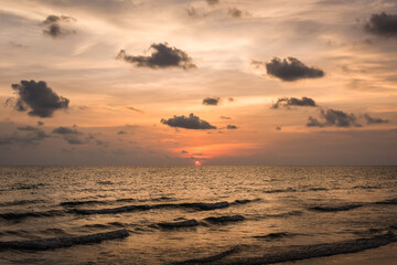 Wall Mural - sunset on the beach