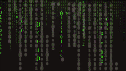Abstract Technology Binary code Digital Background