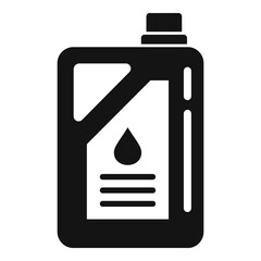 Canvas Print - Chemical fertilizer canister icon, simple style