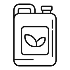 Wall Mural - Pesticide canister icon, outline style