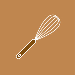 Wall Mural - Beater egg whisk vector. Beater whisk logo design.