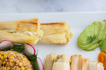 Poster - Tamales with Spanish Rice