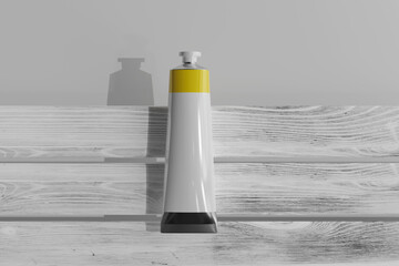 Sticker - Isolated Paint Tube 3D Rendering